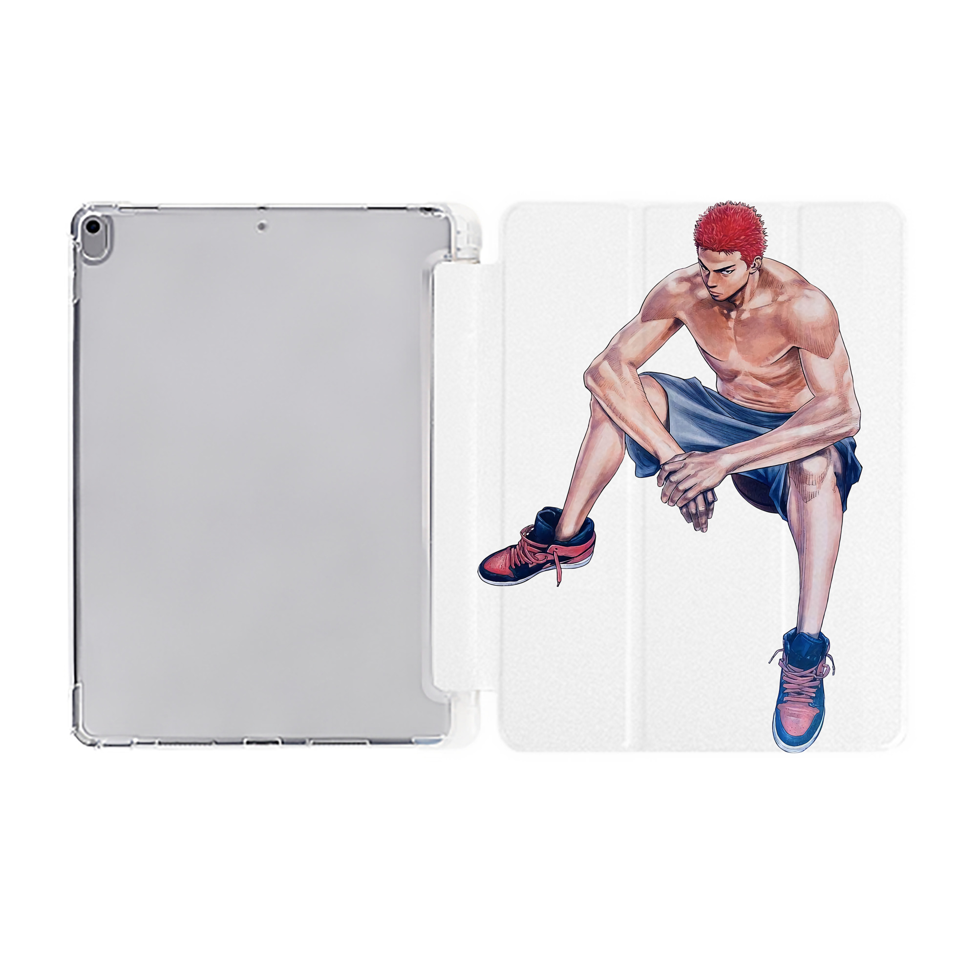 （画像用） SLAM DUNK／スラムダンク IPad ケース ペン収納付き 三つ折りスタンド PUレザー×シリコン 対応機種9.5/10.5/10.9インチ